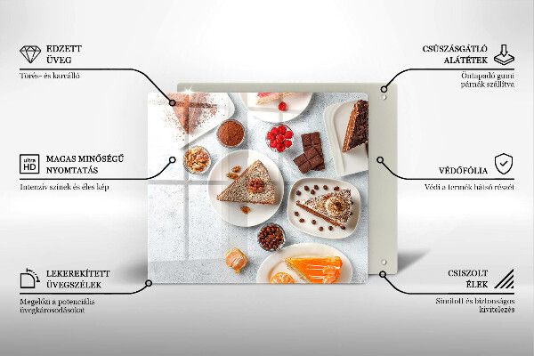 De vidrio templado La dulzura del pastel