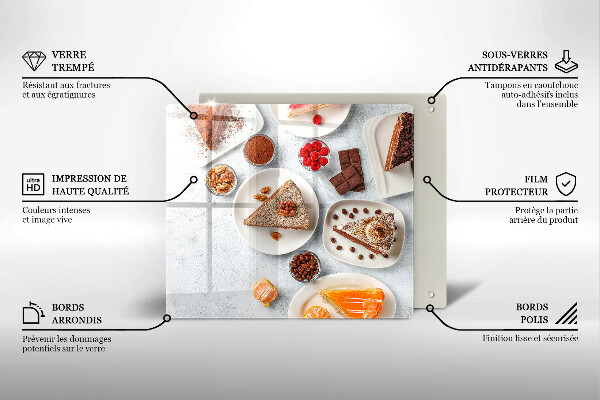 De vidrio templado La dulzura del pastel