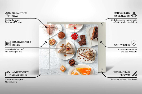 De vidrio templado La dulzura del pastel