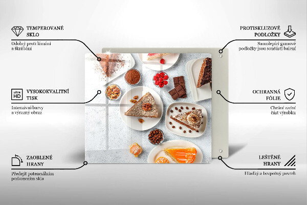 De vidrio templado La dulzura del pastel