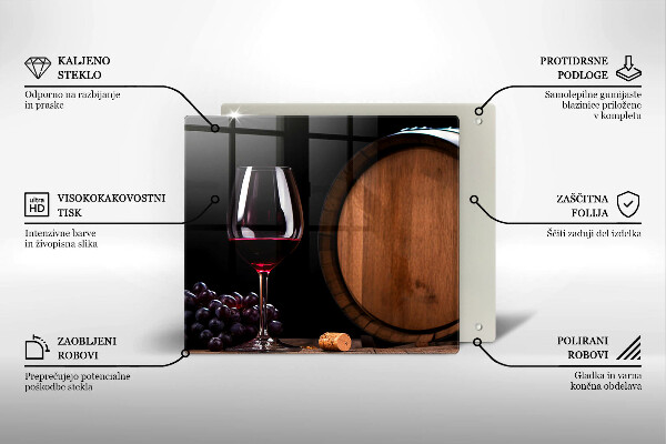 De vidrio templado Copa de vino de barril