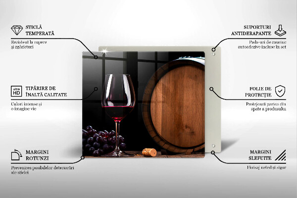 De vidrio templado Copa de vino de barril