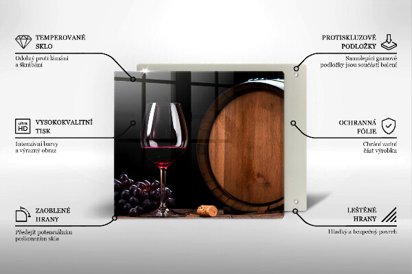 De vidrio templado Copa de vino de barril