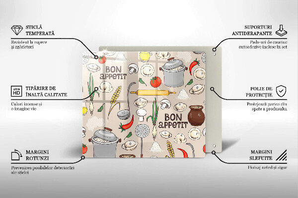 De vidrio templado Ilustración de cocina