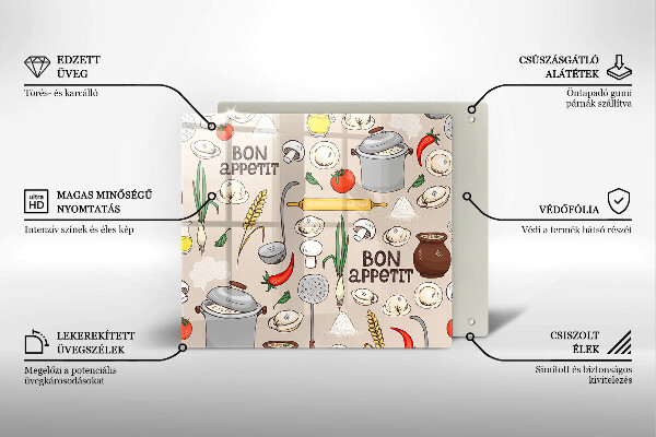 De vidrio templado Ilustración de cocina