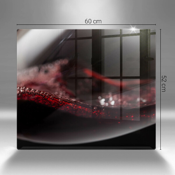 De vidrio templado Vino tinto en una copa