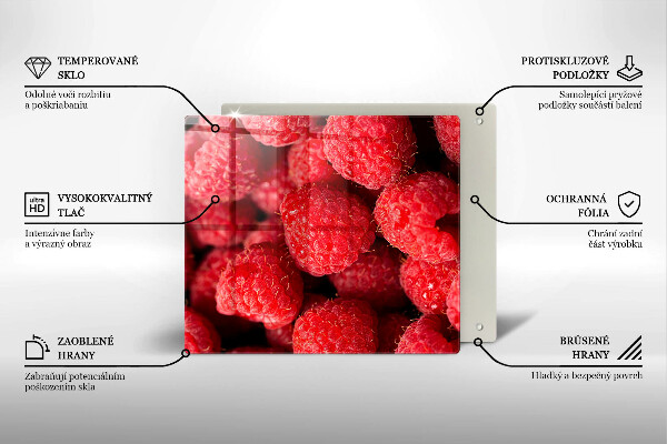 De vidrio templado Fruta de frambuesa