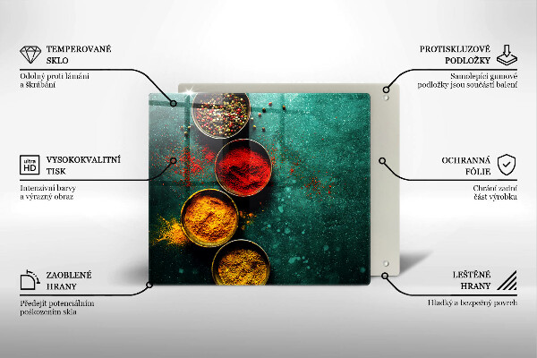 De vidrio templado Especias orientales