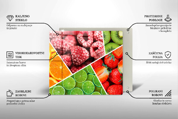 De vidrio templado Frutas coloridas