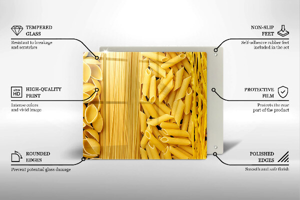 De vidrio templado Pasta