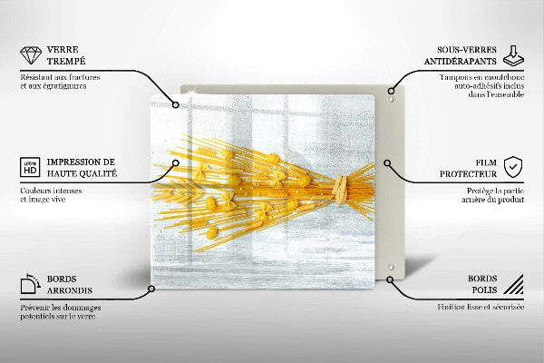 De vidrio templado Pasta