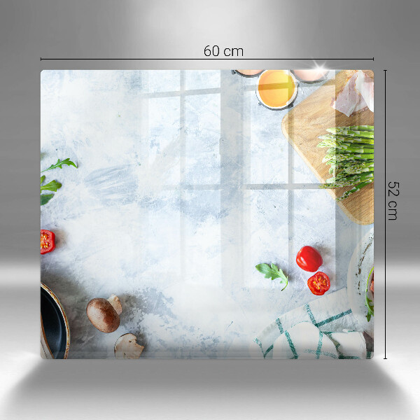 De vidrio templado Ingredientes en la cocina