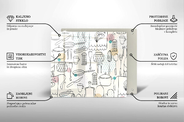 De vidrio templado Accesorios de cocina