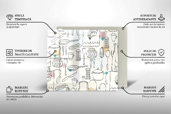 De vidrio templado Accesorios de cocina