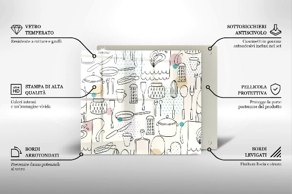 De vidrio templado Accesorios de cocina