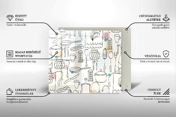 De vidrio templado Accesorios de cocina