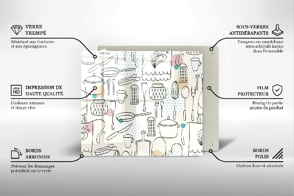 De vidrio templado Accesorios de cocina