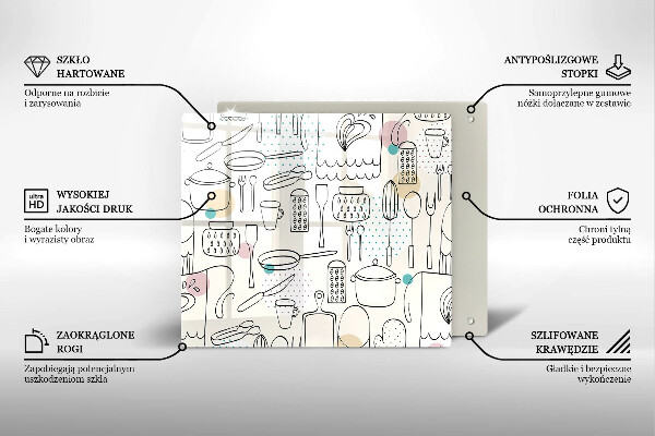 De vidrio templado Accesorios de cocina