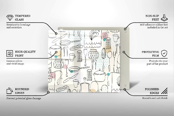 De vidrio templado Accesorios de cocina