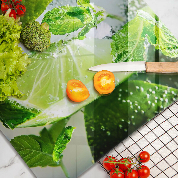 De vidrio templado Agua con lima y hielo