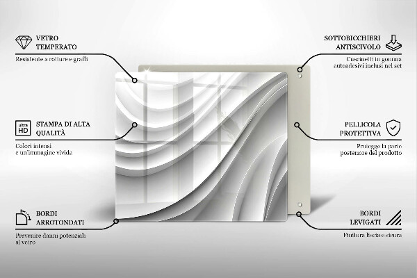 De vidrio templado Líneas geométricas