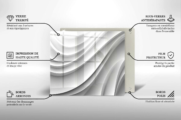 De vidrio templado Líneas geométricas