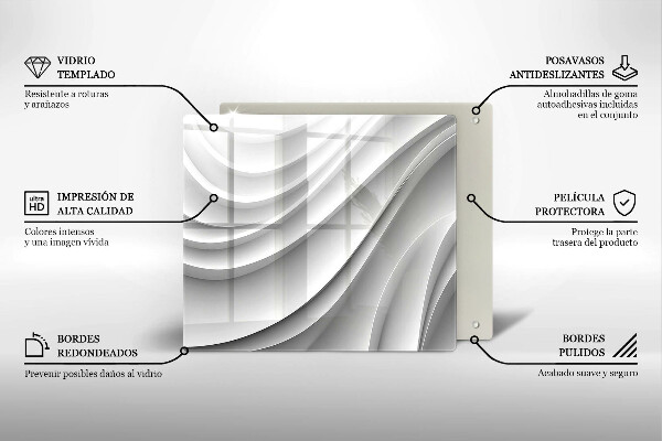 De vidrio templado Líneas geométricas