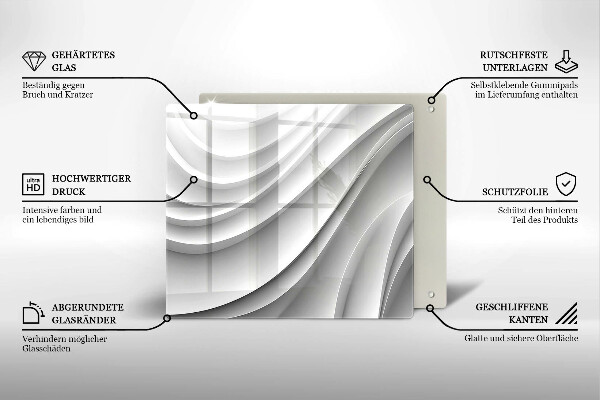 De vidrio templado Líneas geométricas