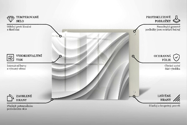 De vidrio templado Líneas geométricas
