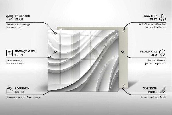 De vidrio templado Líneas geométricas