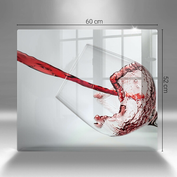 De vidrio templado Vino tinto