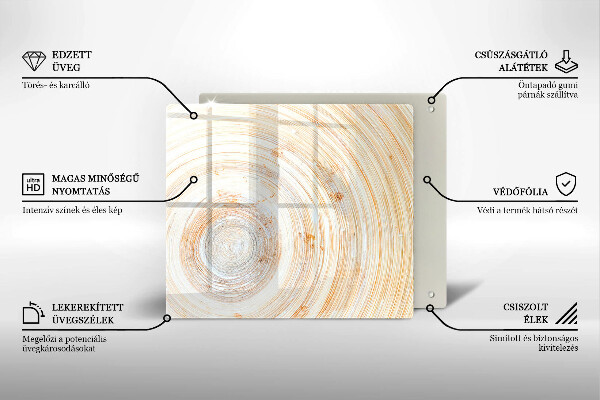 De vidrio templado Textura de madera