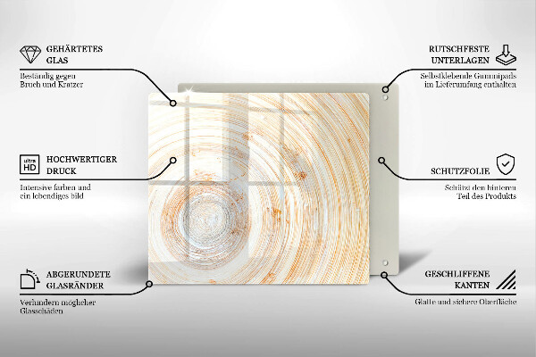 De vidrio templado Textura de madera