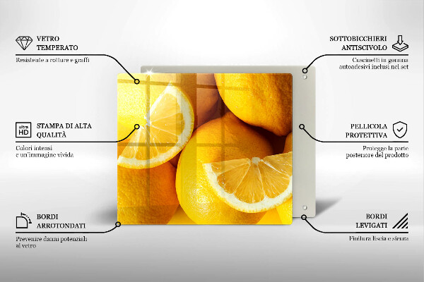 De vidrio templado Limones jugosos