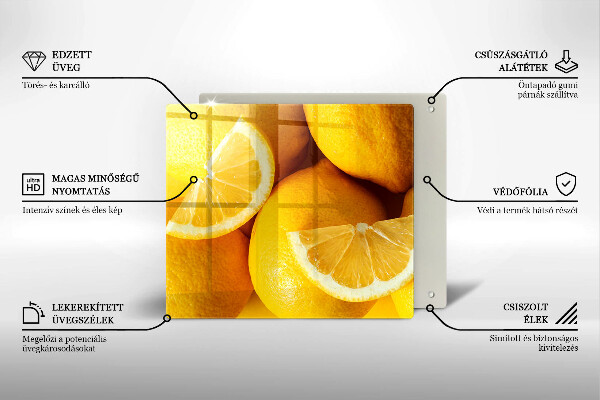 De vidrio templado Limones jugosos