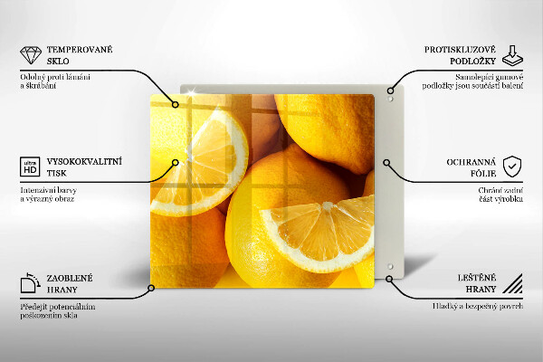 De vidrio templado Limones jugosos