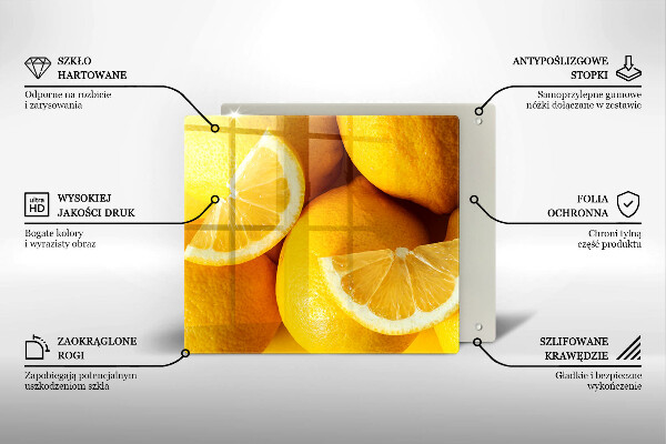 De vidrio templado Limones jugosos