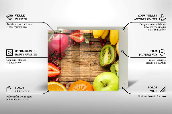De vidrio templado Fruta fresca