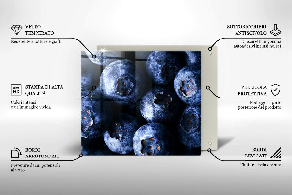 De vidrio templado Cerca de bayas
