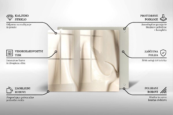 De vidrio templado Helado cremoso