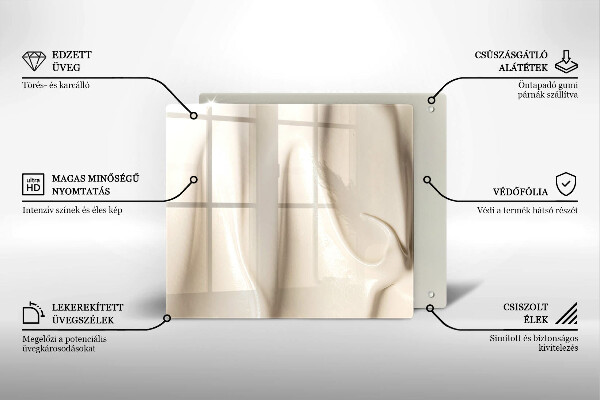 De vidrio templado Helado cremoso