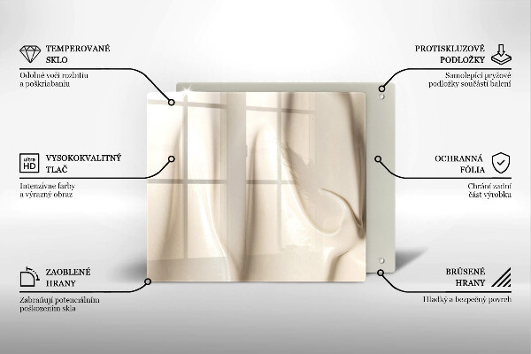 De vidrio templado Helado cremoso