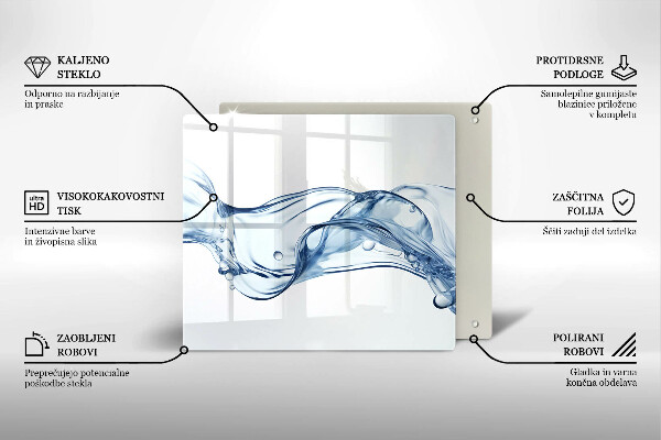 De vidrio templado Agua cristalina