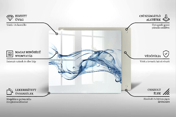 De vidrio templado Agua cristalina