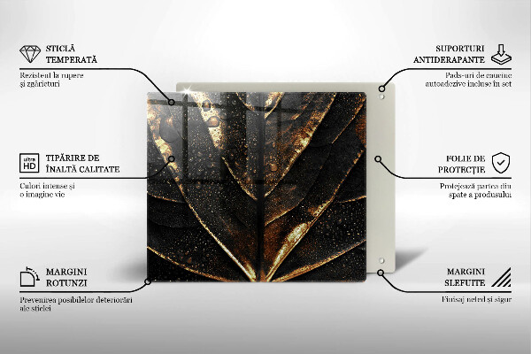De vidrio templado Hoja de oro