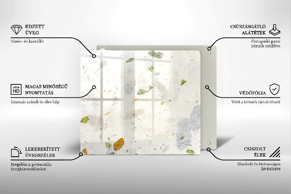 De vidrio templado Hojas cayendo