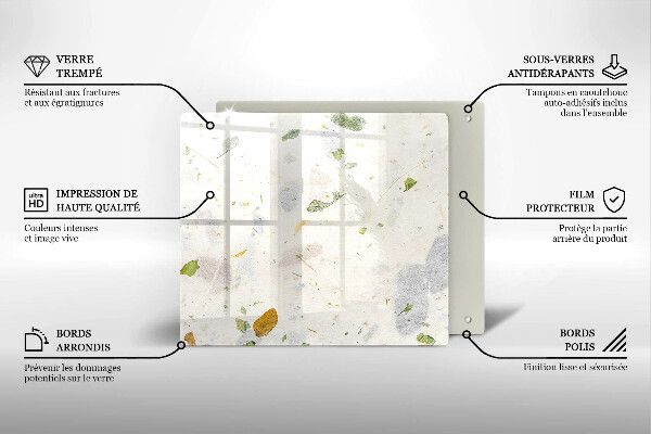 De vidrio templado Hojas cayendo