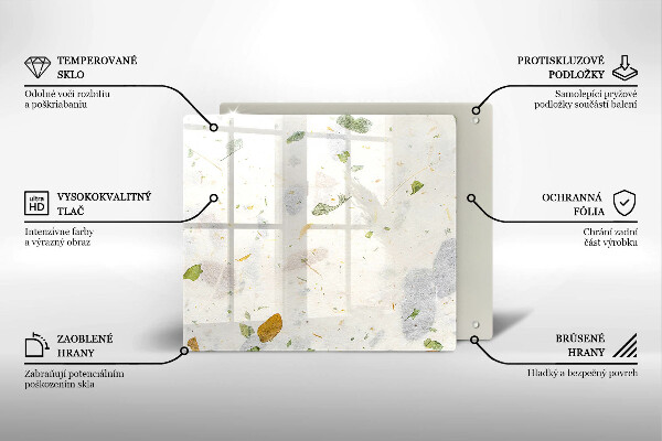 De vidrio templado Hojas cayendo