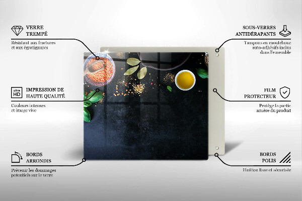 De vidrio templado Tazones de especias
