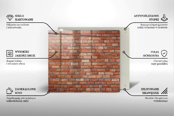 De vidrio templado Pared de ladrillo